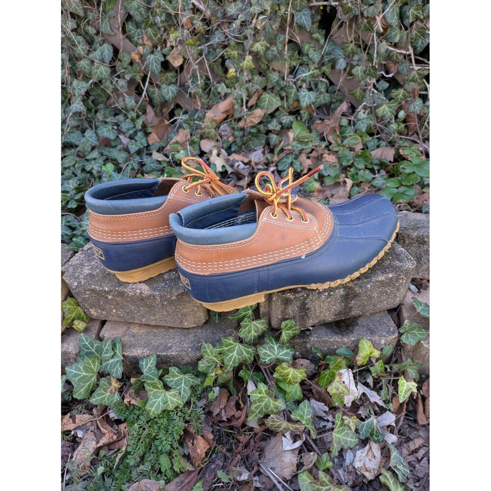 Vintage L.L. Bean Maine boots, blue Low ankle Duck Womens Size 10, men's 8